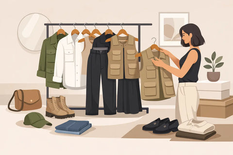 Capsule Wardrobe With Utility Separates