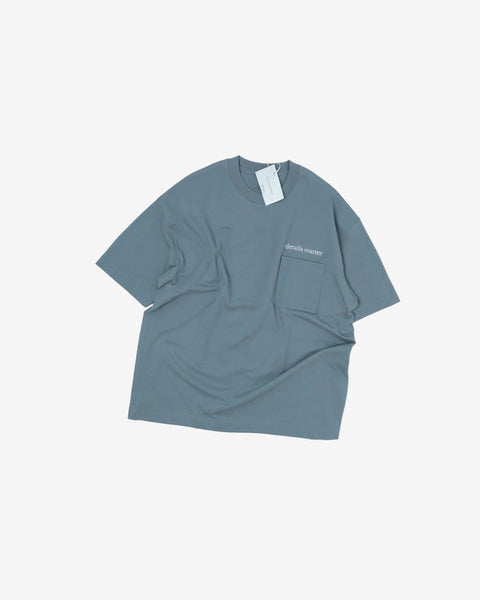 AWS t-shirt BLUE / MEDIUM AWS HEAVY WEIGHT POCKET T-SHIRT - DETAILS MATTER