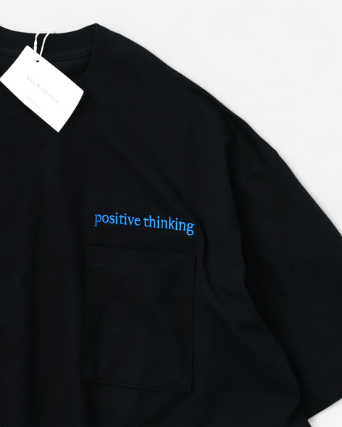 AWS t-shirt BLACK x ROYAL BLUE / MEDIUM AWS HEAVY WEIGHT POCKET T-SHIRT - POSITIVE THINKING