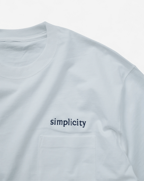 AWS t-shirt WHITE x NAVY / MEDIUM AWS HEAVY WEIGHT POCKET T-SHIRT - SIMPLICITY