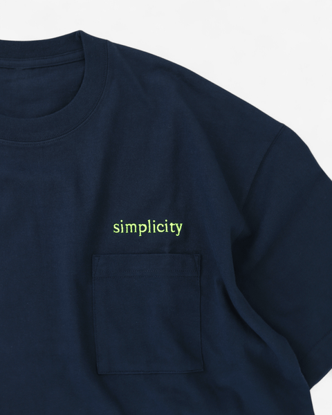 AWS t-shirt NAVY x SAFETY GREEN / MEDIUM AWS HEAVY WEIGHT POCKET T-SHIRT - SIMPLICITY