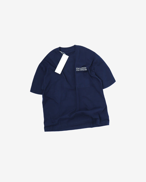 AWS t-shirt NAVY / MEDIUM AWS HEAVY WEIGHT POCKET T-SHIRT - STAY