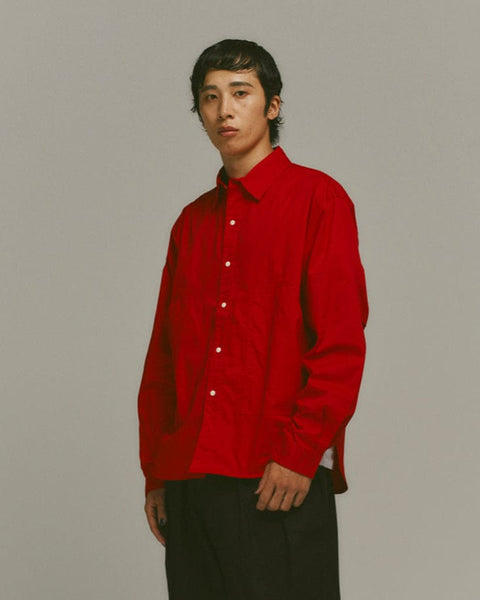 WORKWARE shirt RED / MEDIUM CAMP SHIRT #741