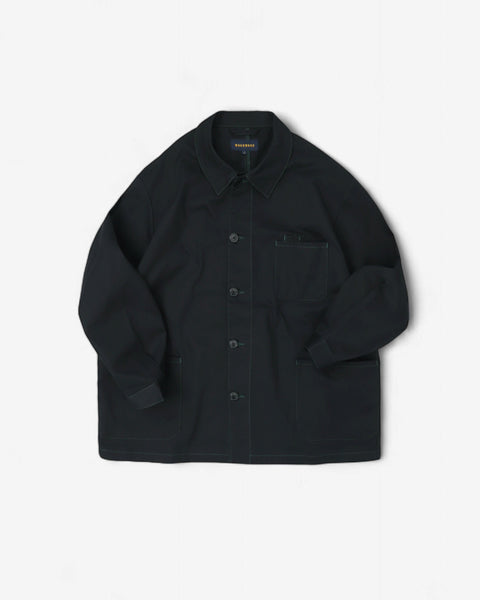 WORKWARE jackets BLACK / MEDIUM CONTRAST STITCH WORKER JACKET #705