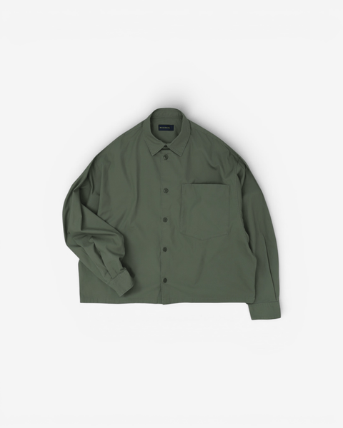 WORKWARE jackets OLIVE / MEDIUM CROPPED SHIRT JACKET #762