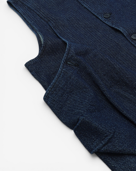 WASHED DENIM HUNTING VEST #733
