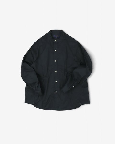 WORKWARE shirt FINE COTTON BAND COLLAR SNAP SHIRT #723