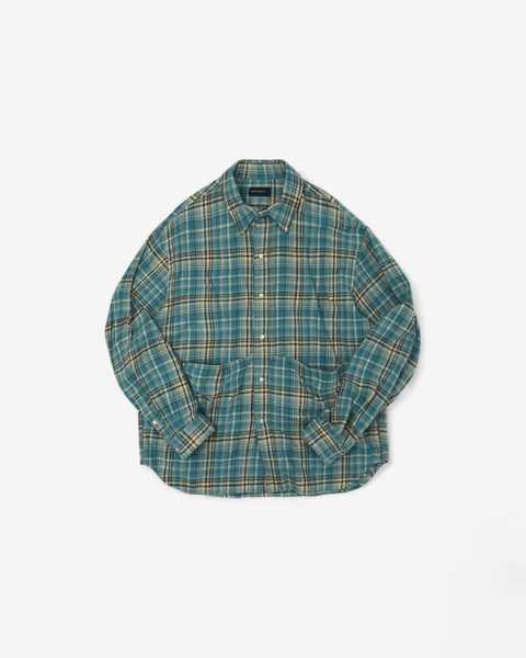 WORKWARE shirt BLUE / MEDIUM FLANNEL WILD SHIRT #574