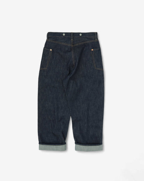 WORKWARE pants HARD TWIST DENIM CARPENTER WIDE JEANS #651