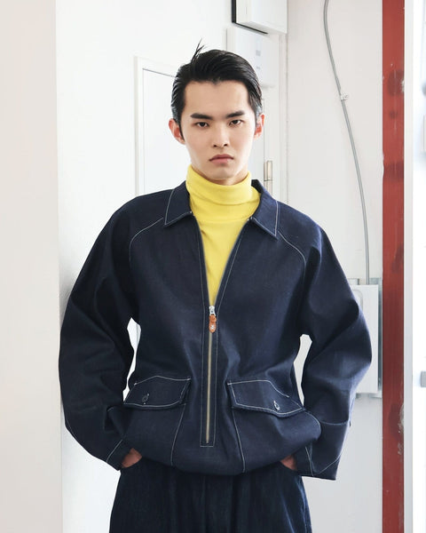 WORKWARE jackets HARD TWIST DENIM PULLOVER #669