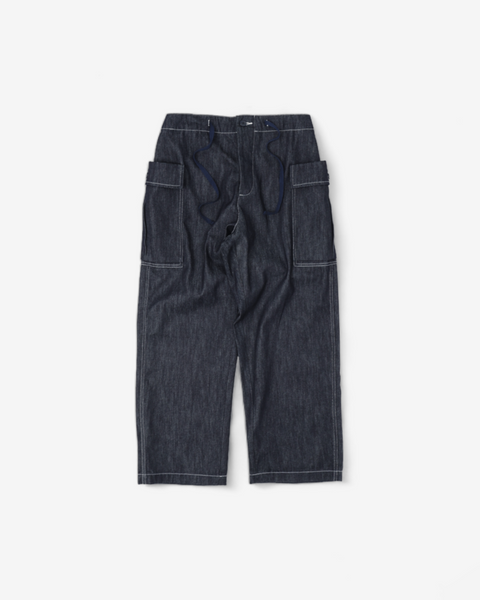 WORKWARE pants DENIM / SMALL (W30" - W36") HARD TWIST DENIM SIDE POCKETS PANTS #502