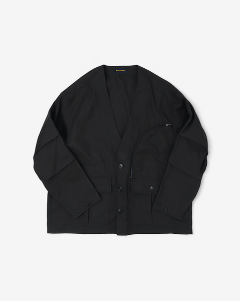 WORKWARE jackets BLACK / SMALL HEAVY TWILL COTTON CARDIGAN #670