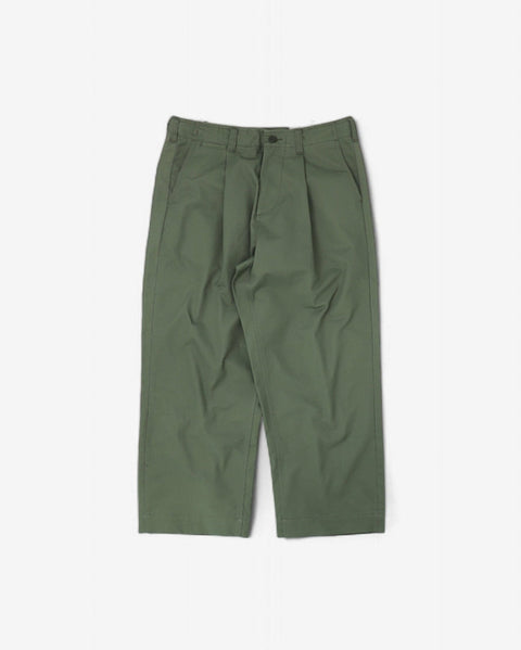 WORKWARE pants GREEN / W28 HEAVY TWILL WIDE CHINO #701