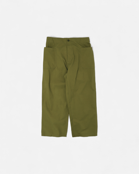 WORKWARE pants GREEN / SMALL (W28" - W32") HERRINGBONE UTILITY PANTS #707