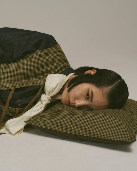 mrs.workware accessories BROWN/HOUNDSTOOTH / ONE SIZE LINER CUSHION #471