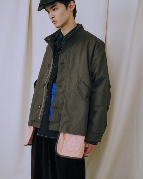 WORKWARE jackets PINK / MEDIUM LINER SHORT PARKA #696