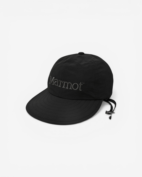 GOLDYARD accessories BLACK MARMOT NYLON LONG BILL CAP