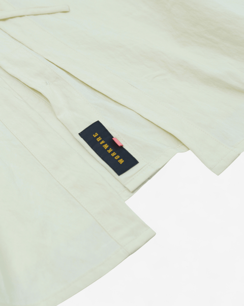 mrs.workware shirt MRS.WORKWARE BAND COLLAR SPLIT-BACK SHIRT #713