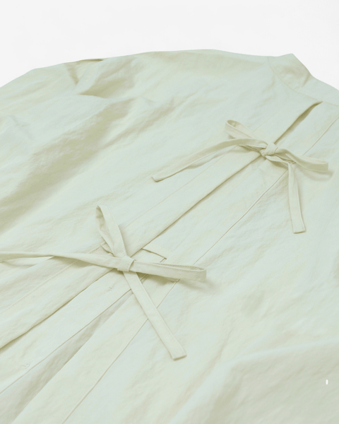 mrs.workware shirt MRS.WORKWARE BAND COLLAR SPLIT-BACK SHIRT #713