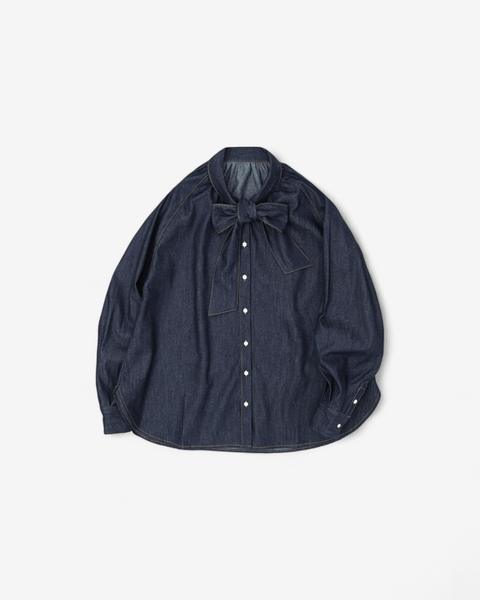 mrs.workware tops MRS.WORKWARE BOWTIE SHIRT #743