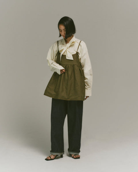 mrs.workware tops MRS.WORKWARE BOWTIE SHIRT #743