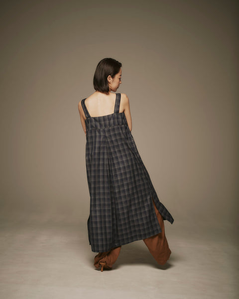 mrs.workware one-pieces MRS.WORKWARE CHECKS UNIFORM DRESS #393
