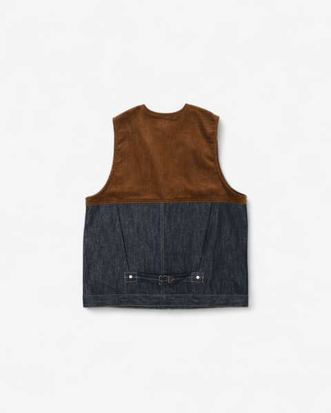 mrs.workware jackets MRS.WORKWARE CONTRAST TRUCKER VEST #724