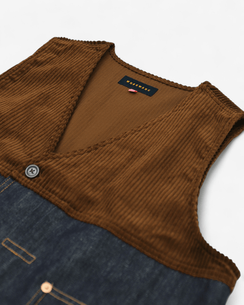 mrs.workware jackets MRS.WORKWARE CONTRAST TRUCKER VEST #724