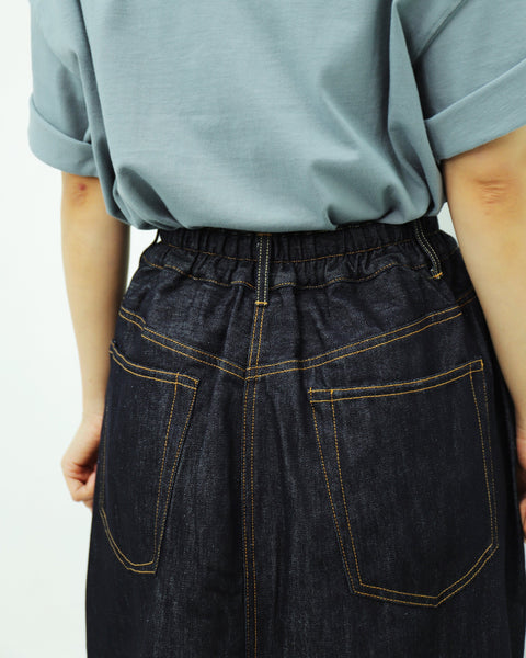 WORKWARE HC CO skirts UNWASHED / ONE SIZE MRS.WORKWARE DENIM BALLOON SKIRT #619