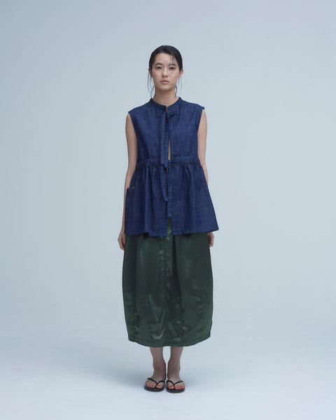 mrs.workware skirts MRS.WORKWARE SATIN BALLOON SKIRT #575