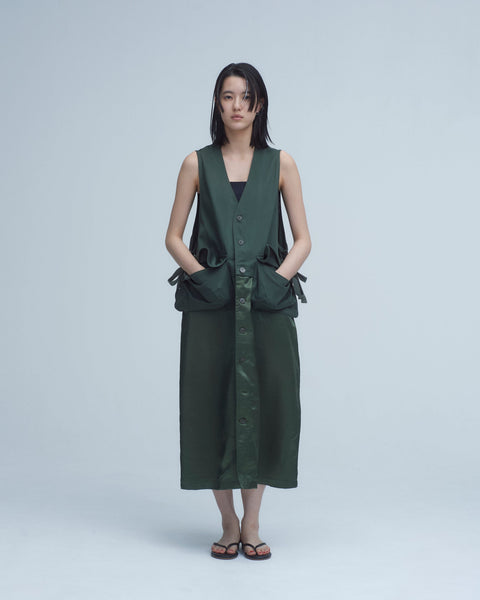 mrs.workware one-pieces GREEN / ONE SIZE MRS.WORKWARE SATIN FIELD ONE PIECE #616