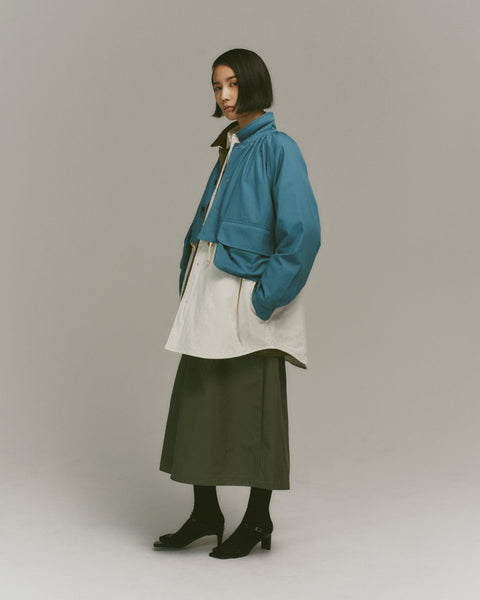 mrs.workware shirt MRS.WORKWARE SILK COTTON SHORT JACKET #737