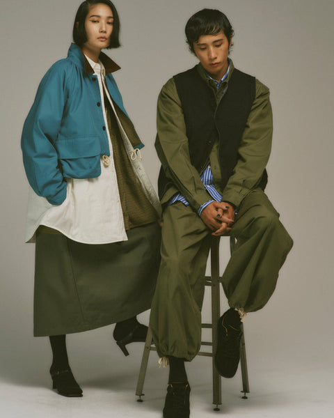 mrs.workware shirt MRS.WORKWARE SILK COTTON SHORT JACKET #737