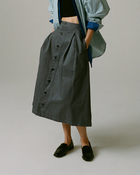 mrs.workware skirts OLD BLUE / ONE SIZE (W24" - W32") MRS.WORKWARE SURPLUS SKIRT #662