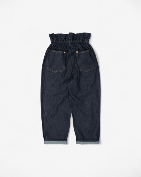 mrs.workware pants DENIM / ONE SIZE MRS.WORKWARE TUCK DENIM JEANS #732
