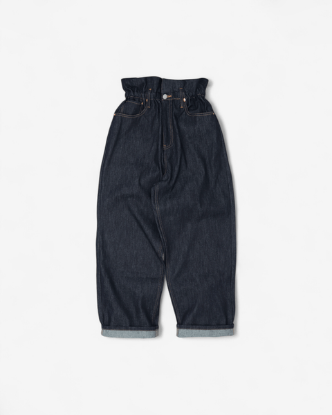mrs.workware pants DENIM / ONE SIZE MRS.WORKWARE TUCK DENIM JEANS #732