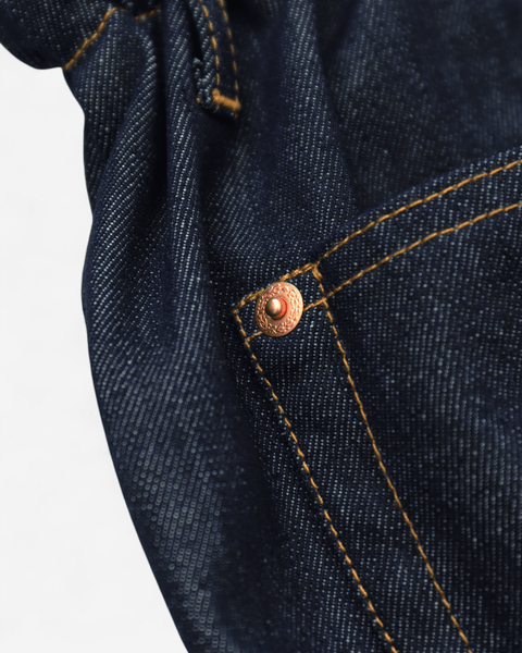 mrs.workware pants DENIM / ONE SIZE MRS.WORKWARE TUCK DENIM JEANS #732