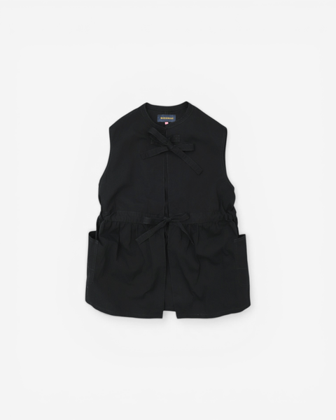 mrs.workware tops BLACK / ONE SIZE MRS.WORKWARE UTILITY TIE VEST #711