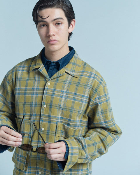 WORKWARE shirt OPEN COLLAR TWILL SHIRT #706