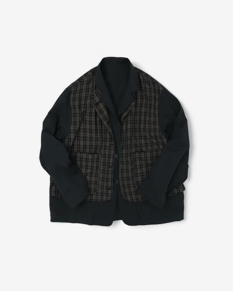 WORKWARE jackets BLACK/CHECKS / SMALL REVERSIBLE CITY BLAZER #668