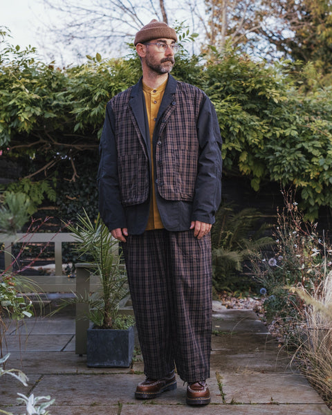 WORKWARE jackets BLACK/CHECKS / SMALL REVERSIBLE CITY BLAZER #668