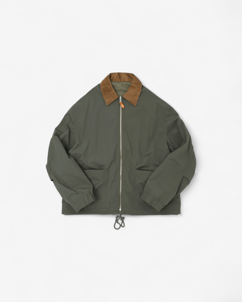 WORKWARE jackets GREY/HOUNDSTOOTH / MEDIUM REVERSIBLE ZIP JACKET #729