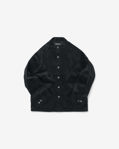 WORKWARE jackets CHARCOAL BLACK / MEDIUM ROUND COLLAR CORDUROY JACKET #731