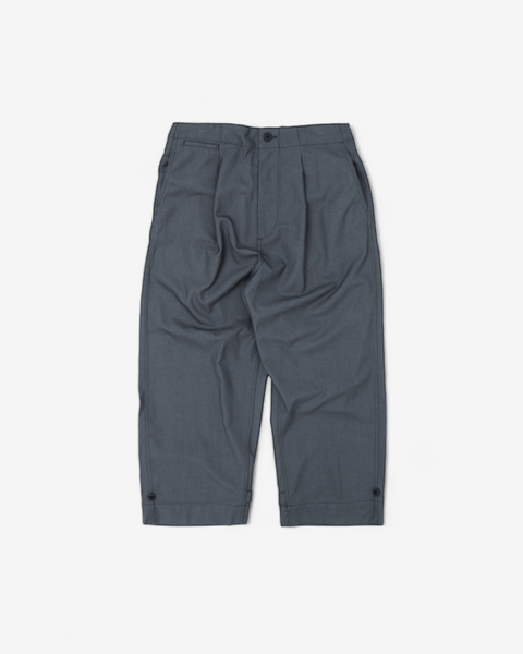 WORKWARE pants GREY / SMALL (W26" - W32") SALARY CROPPED SLACKS #672