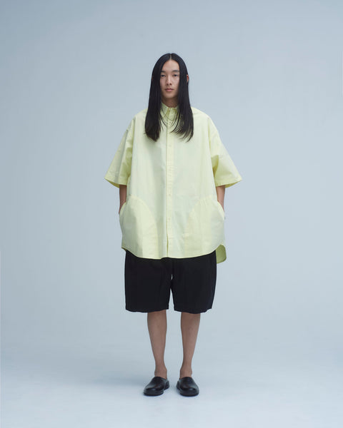 WORKWARE shirt LIGHT YELLOW / SMALL SAND WASHED TWILL SS SHIRT #700