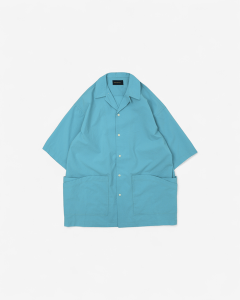 WORKWARE shirt LIGHT BLUE / MEDIUM SEERSUCKER SS SHIRT #580