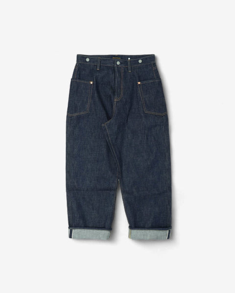 WORKWARE pants DENIM / W28 SELVEDGE DENIM CARPENTER WIDE JEANS #651
