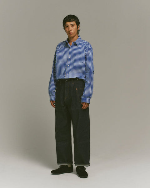 WORKWARE pants SELVEDGE DENIM CARPENTER WIDE JEANS #651