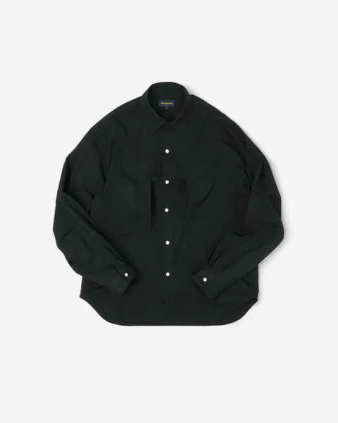 WORKWARE shirt BLACK / MEDIUM SOFT COTTON DECK SHIRT #675