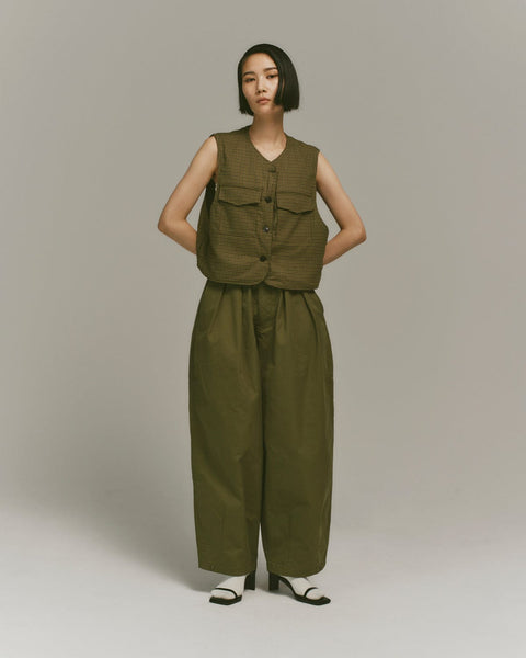 WORKWARE pants GREEN / SMALL (W24" - W32") UNISEX BALLOON PANTS LIGHT #444